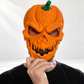 Carved in Fear Pumpkin Skull Mask | 3D Printed Wearable Halloween Mask