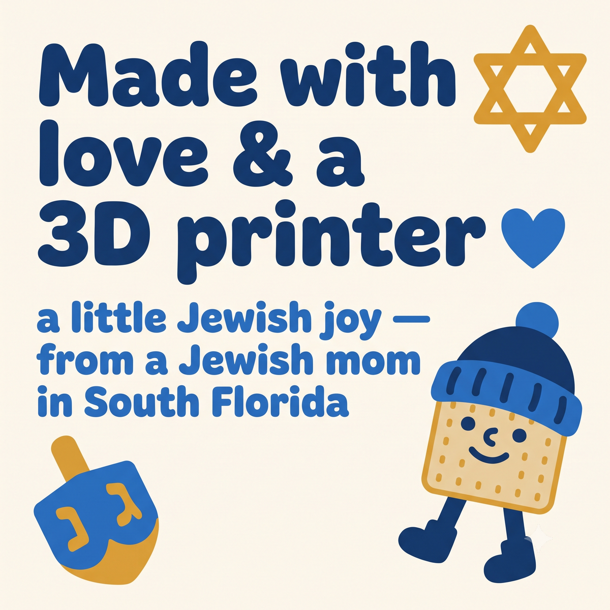 Articulated Star of David Figurine — Poseable Jewish Figurine