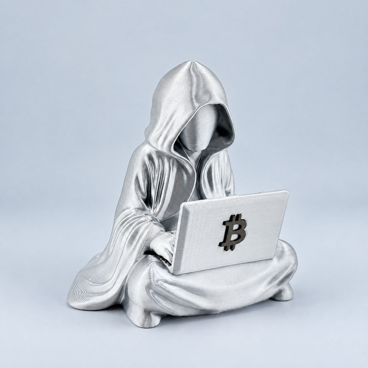 Legend of Satoshi - Silver + Gunmetal Gray B, front